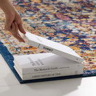 Modway - Entourage Jessa Treillis floraux vintage vieillis Tapis de 5 pi l x 8 pi L - Bleu Orange Jaune Rouge-Polypropylène 100% Frise