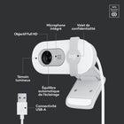 Logitech - Brio 100 Webcam Full HD - Blanc cassé-Portée du micro jusqu'à 1 mètre