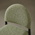 Modway - Hayley Tissu rembourré Tabouret de comptoir - Feuille Noire-Siège rembourré