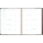 AT-A-GLANCE - Agenda hebdomadaire/mensuel Signature 2025 - 11 po H x 8 3/8 po l - Noir - Anglais-La reliure à double spirale bronze antique resiste aux accrocs et se pose à plat pour une utilisation facile