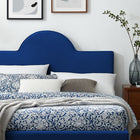 Modway - Aurora Performance Velvet Lit Queen, Marine-Assemblée requise