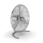 Stadler Form â€“ Ventilateur de plancher Charly C-003A, 18,1 x 19,7 x 9,1 po, argenté-Fait exclusivement en métal : zinc, aluminium, et acier revêtu