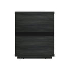 Manhattan Comfort - Ensemble de 2 tables de chevet modernes Evelyn 20" à 3 tiroirs - Gris charbon-Assemblage à domicile requis Tout le matériel inclus