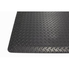 Edgewood Tapis Foam Fusion Anti-Fatigue Avec Surface Laminée à Motifs De Losange - 3' x 4' x 5/8" - Noir-Parfait pour les postes de travail, les établis, les entrepôts, les lignes d'assemblage, les machines
