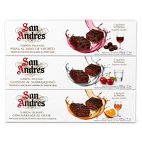 San Andrés - collection de chocolats truffés 200 g - paquet de 3-Comprend trois saveurs haut de gamme de chocolat truffé