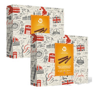 Walkers - Bâtonnets au Chocolat au Lait et à l'Orange - 150 g - Paquet de 2-Savourez la délicieuse combinaison de saveurs des bâtonnets au chocolat au lait avec une garniture d'orange zestée