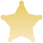 JAM Paper - Rouleaux d'étiquettes standard - étoile de shérif - 2 3/4 x 2 3/4 - feuille métallique dorée - 125 étiquettes/rouleau-Taille : Sheriff Star (2 3/4 x 2 3/4 pouces) | Les étiquettes imprimables sont faciles à créer et à personnaliser.