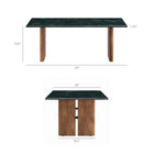 Modway - Amistad Marbre Table basse - Marbre vert noyer-Marbre naturel