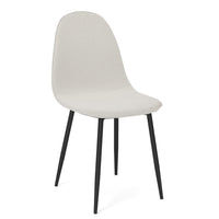 Homy Casa - Chaises d'accueil 4 places, tissu rembourré beige-Tissu brossé respirant : Garde la fraîcheur et le confort pendant les longues assises.