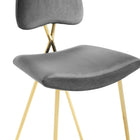 Modway - Ponder Performance Velvet Tabouret de bar - Gris-8