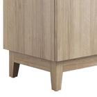 Modway - Miles 36" Armoire de toilette de salle de bain (lavabo non inclus) - Chêne-Assemblée requise