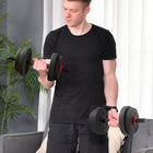 Soozier - Ensemble d’haltères ajustables 2‑en‑1 de 33 lb-Fait travailler et renforce le haut et le bas du corps : bras, épaules, dos et jambes
