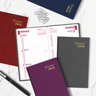 Brownline - 2026 Agenda hebdomadaire de poche Traditional - 4-3/4 po x 3 po - Couleurs assorties - Anglais-Anglais