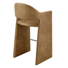 Modway - Talia 41 pouces Cuir végane Tabouret de bar - Grillé-Goupilles de pied protégeant le plancher