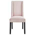 Modway - Baron Performance Velvet Chaises de salle à manger Ensemble de 2 - Rose-8