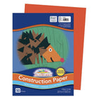 Prang - Papier construction, orange, 9 po x 12 po, 50 feuilles-Papier de construction épais en bois de pâte mécanique