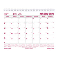 Brownline - 2026 Calendrier mensuel - 11 po x 8-1/2 po - Anglais-12 mois: janvier 2026 à décembre 2026