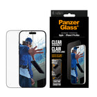 PanzerGlass - Protection d'écran UWF pour iPhone 17 Pro Max avec Fastfit - Transparent-Garde votre appareil à l'abri de vos tâtonnements, chutes et fissures quotidiens