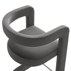 Modway - Winslow Performance Velvet Tabouret de comptoir - Storm Gray-8