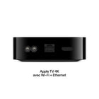 Apple - TV 4K, puce A15 Bionic, Wi-Fi + Ethernet, 128 Go, Noir-Series et films Apple Originals à voir sur Apple TV+3