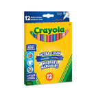 Crayola - Marqueur à pointe fine, paq./12-12 couleurs vives