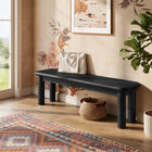 Modway - Alvia 58" Bois Banc - Noir-Pieds en bois massif