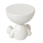 Plata Import Teddy Table d'appoint ronde de 16,5 po de largeur - Blanche-Fabriqué avec un design élégant et accrocheur