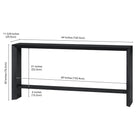 Hudson&Canal - Console Osman 64" L - Grain noir-9