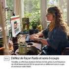 HP - Moniteur LED 527sw 27 po IPS Full HD - Blanc - 94F46AAABA-La luminosité de 300 nits offre une clarté d’image exceptionnelle. Profitez d’une superbe qualité visuelle pourle travail ou le loisir