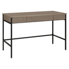 Hudson&Canal - Bureau Nolan 48" - Chêne gris vieilli-Un design moderne du milieu du siècle pour votre bureau à domicile, votre dortoir ou votre bureau
