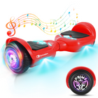 Gyrocopters - Hoverboard PRIME pour enfants - Vitesse de 15 km/h - 300 W - 6,5 pouces - Roues LED - Haut-parleur Bluetooth - Rouge-Hoverboard tout-terrain certifié UL2272