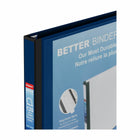 Staples - Reliure Better Binder, 1/2 po, bleu-Les anneaux en D se ferment solidement, permettant aux pages de se tourner facilement