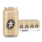 Norse Nitro - Café infusé à froid, café vanille de madagascar - 355 mL - paquet de 12-Café noir lisse et aromatique avec une saveur de vanille complémentaire et zéro sucre