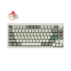Keychron - Q1 Max RGB Wireless Mechanical Keyboard - Red Switch - 75% Layout with Knob - Shell White-Connectivité exceptionnelle : Passez sans effort d'un appareil à l'autre avec la connexion sans fil 2,4 GHz ou Bluetooth 5.1, offrant des temps de réponse rapides et des capacités multitâches sur votre ordinateur, téléphone et tablette.