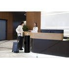 Gritt Commercial - Distributeur de lingettes avec poubelle intégrée - 26,5 L - Noir-Porte magnétique à accès facile pour vider le bac à déchets