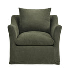 Modway - Somerset Mélange de lin Fauteuil - Sauge-7