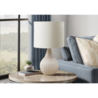 Monarch Specialties - Luminaire - 17 po H Lampe De Table - Céramique Beige - Abat-Jour Ivoire / Crème - Contemporain - Moderne-L'interrupteur à bouton rotatif marche/arrêt pratique permet d'utiliser une ampoule standard de 60 W (non incluse) et d'éclairer votre environnement en toute simplicité