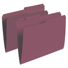 Staples Chemises de classement de couleur, format lettre, 8 1/2 po x 11 po, bourgogne, paquet de 100-Créez des codes couleur pour un accès facile à vos dossiers