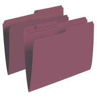 Staples Chemises de classement de couleur, format lettre, 8 1/2 po x 11 po, bourgogne, paquet de 100-Créez des codes couleur pour un accès facile à vos dossiers