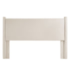 Modway - Rael Performance Velvet Tête de lit King, Alabaste-Assemblée requise