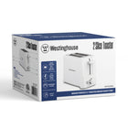 Westinghouse - Grille-pain 2 tranches - Blanc-Récupération sans effort : le levier de levage élevé facilite le retrait facile des objets plus petits