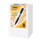 BIC - Soft Feel Stylo-Bille Rétractable - 1,0 mm - encre noire - paquet de 24-Confortablement doux au toucher