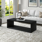 Hudson&Canal - Table basse rectangulaire Osmond 58" L - Grain noir-Caractéristiques assemblage facile