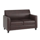 Flash Furniture – Mobilier de réception en bois Hercules Diplomat, brun (BT827SETBN)-Appuis-Bras évasés