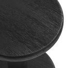 Modway - Neo Rond de 15 pouces Terrasse extérieure Bois Tabourets de bar patio - Noir-9