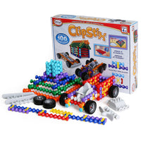 Popular Playthings - Clipstix - Lot de 100-Clipstix, un jeu de construction qui permet de construire l'ordinaire et vous inspire à construire l'extraordinaire