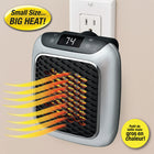 Handy Heater - Turbo Radiateur à prise murale de 800 watts-Dispose d'un affichage LED numérique avec un thermostat réglable qui vous donne un contrôle précis de la température, allant de 60 à 90 degrés F, plus une minuterie programmable de 12 heures