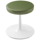 Modway - Lippa Cuir végane Tabouret rond - Feuille-Tabouret rond polyvalent