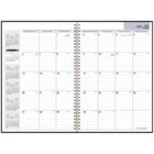 AT-A-GLANCE - Agenda scolaire mensuel 2025-2026 - 11 7/8 po H x 7 7/8 po l - noir - bilingue-Mois sur 2 pages