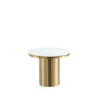 Manhattan Comfort - Ensemble de 2 tables basses et d’appoint Glenn moderne et glamour - Or-9